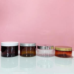 100g 200g 300g 400g Transparent PET <b>Plastic</b> <b>Jars</b> Manufacture with Silver/Gold/Rose Golden Aluminum Lid for Cream or Food - Product Image 4
