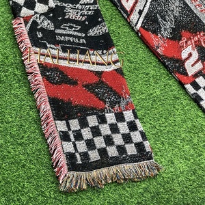 Новые осенние 2023 на заказ брюки-гобелены больших размеров, расклешенные мужские брюки-карго, оптовая продажа, тканые одеяла с бахромой, мужские мешковатые брюки - Product Image 6