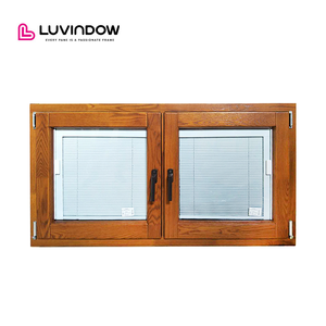 Kính cường lực thiết kế hiện đại mô hình pháp rắn gỗ tếch gỗ nhôm Ốp gỗ cửa sổ - Product Image 2