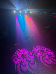 Faro mobile a doppia testa 100W <span class=keywords><strong>5</strong></span> in 1 con Zoom, Spot, Laser, <span class=keywords><strong>Par</strong></span>, Strobo, Derby per palcoscenico, discoteca, DJ e feste - Product Image 6