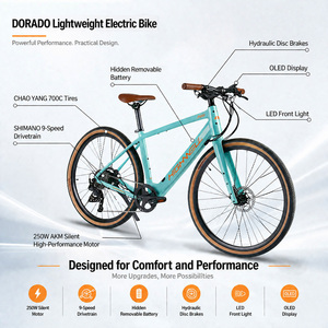 Bicicletta <span class=keywords><strong>Elettrica</strong></span> da Città <span class=keywords><strong>28</strong></span> Pollici con Batteria al Litio 36V 10Ah, Sensore di Coppia, Cambio Shimano a 9 Velocità, Telaio in Fibra di Carbonio, Autonomia 50-60km - Product Image 2