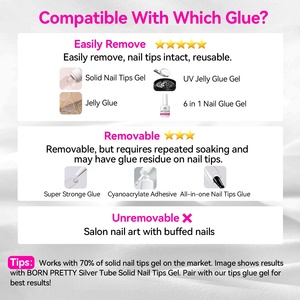 BORN PRETTY Nouveau Dissolvant de Colle Doux Grande Capacité pour Faux Ongles Acryliques – Élimine Facilement les Résidus de <span class=keywords><strong>Gel</strong></span> - Product Image 6
