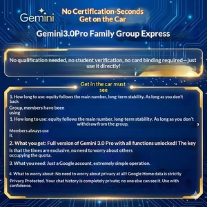 Suscripción a <span class=keywords><strong>Internet</strong></span> Gemini 3 Pro, Descuento <span class=keywords><strong>de</strong></span> 1 Año, Sitio Web Oficial para Grupos Familiares, China - Product Image 2