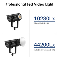 TOLIFO X-220B PRO 220W Lumière vidéo continue professionnelle bicolore COB LED Studio Photographie Contrôle par application pour diffusion en direct Film