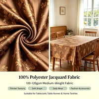 Tissu Jacquard Tissé 100% Polyester Écologique à Prix Compétitif, Tissu Décoratif Doux pour Tapisserie, Largeur 98 pouces pour Nappe en Gros