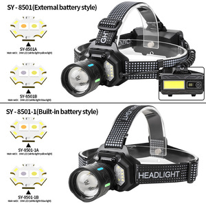 Yunmai Led Headlamp 30W White Yellow Blue Light Rechargeable Adjustable For Outdoor Use - Product Image 4