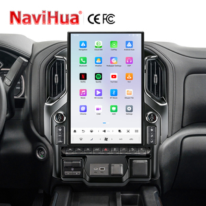 NaviHua Nouvel écran vertical stéréo de 17,2 pouces Android 14 style Tesla pour Chevrolet Silverado GMC Sierra 2019-2023 - Product Image 3