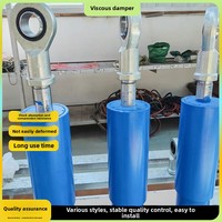 Amortisseur visqueux en acier au carbone modèle LX-S160ET, fabricant sur mesure, isolation sismique des bâtiments, dissipation d'énergie, résistant aux chocs