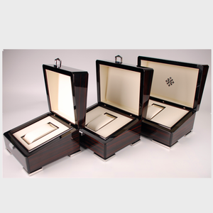 Manufacturer Customized High Quality Ebony Luxury Watch Box Piano Lacquer Style