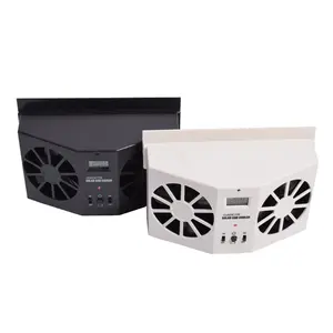 Ventilateur à 2 têtes pour vitre de voiture, appareil électrique pour se protéger de l'odeur de véhicule, ventilation solaire