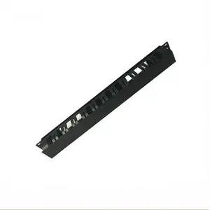 19 inch 1U cable manager 12 port metal duct with cover metal plate