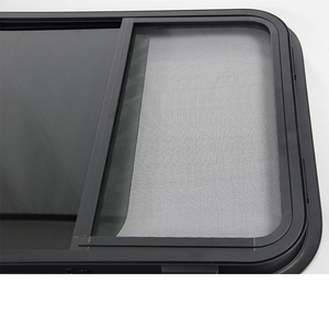 Accesorios para acampar Ventana negra para <span class=keywords><strong>autocaravana</strong></span> Esquina redondeada Ventana RV 21*14 ''para remolque Caravana - Product Image 4