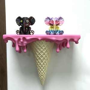 Organizer Meja Ruang Tamu Bergaya Instagram Bentuk Es Krim dari Plastik Cetak 3D Kreatif dan Trendi - Product Image 4