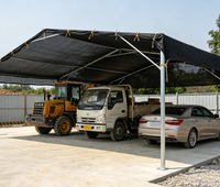 Filet d'ombrage robuste en HDPE noir, taux d'ombrage de 95 %, anti-UV, pour parking, couverture solaire extérieure