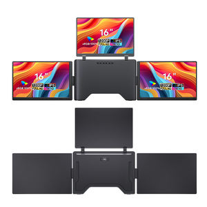 จอแสดงผลแบบพกพา 3 จอ รุ่น Distribution Hot 3 รองรับการใช้งานกับแล็ปท็อปขนาด 16 นิ้ว  ใช้งานร่วมกับ Wins/Mac (M1 M2 M3 M4) ขนาด 12-18.5 นิ้ว - Product Image 1