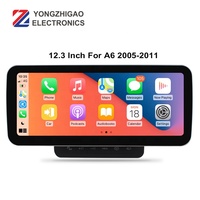 Reproductor Multimedia con Android 10 y navegación GPS para Audi, Radio de 12,3 pulgadas, 64GB ROM, Carplay, para A6l, A6, C6, 2005, 2008, 2009, 2010, 2011