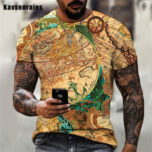 T-shirt unisexe avec imprimé drôle pour homme et femme, haut unisexe avec impression en 3D, inspirée des cartes <span class=keywords><strong>du</strong></span> <span class=keywords><strong>monde</strong></span>, mode <span class=keywords><strong>2022</strong></span>, OEM et ODM - Product Image 6