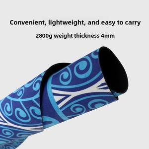 Tapis <span class=keywords><strong>de</strong></span> méditation en daim et caoutchouc naturel, tapis <span class=keywords><strong>de</strong></span> yoga imprimé numérique haute température, absorbant la transpiration, 140cmx140cm 3.5mm - Product Image 5