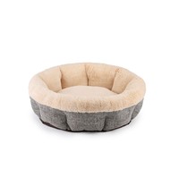 Klassisches Kunstfell-Hundebett Winter-Wärme- und Kühlmatte für Tiefschlaf Ganzjährig für Kleine und Mittelgroße Hunde