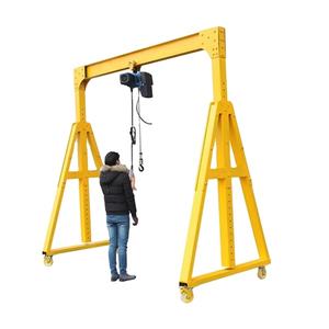 Grúa Pórtico Portátil de 2 Toneladas con Motor y Caja de Cambios, Capacidad de 10 Toneladas, Altura de Elevación de 4 m y Fuente de Alimentación - Product Image 2