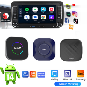 Android 14 Universal Tbox Carlinkit Tv 128G 512Gb อะแดปเตอร์ Carplay ไร้สาย Sans Fil Wifi6 Gps 6-in-1 กล่องสมาร์ททีวีสำหรับแชร์หน้าจอ Youtube Ai Box - Product Image 1