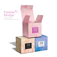 Pas de quantité minimale de commande personnalisé petite entreprise boîte à cosmétiques rouge à lèvres brillant à lèvres pliant carton boîte de papier emballage