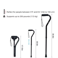 Canne pliante pliable canne de marche pliable pliable léger réglable Portable main bâton de marche béquilles télescopiques