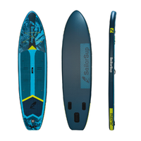 Planche de SUP gonflable de haute qualité, polyvalente, portable, personnalisable, bleu turquoise, pour les sports nautiques