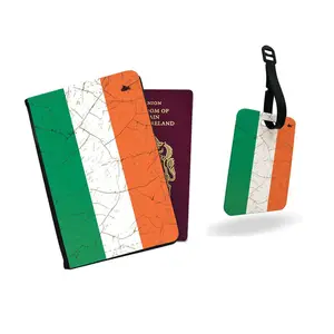 爱尔兰批发定制创意皮革护照套豪华行李牌套装