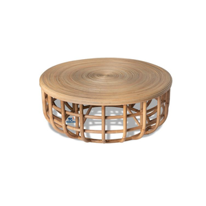 Table d'appoint ronde en rotin table basse en rotin meubles de jardin patio en rotin décoration maison fabriqués au Vietnam - Product Image 1