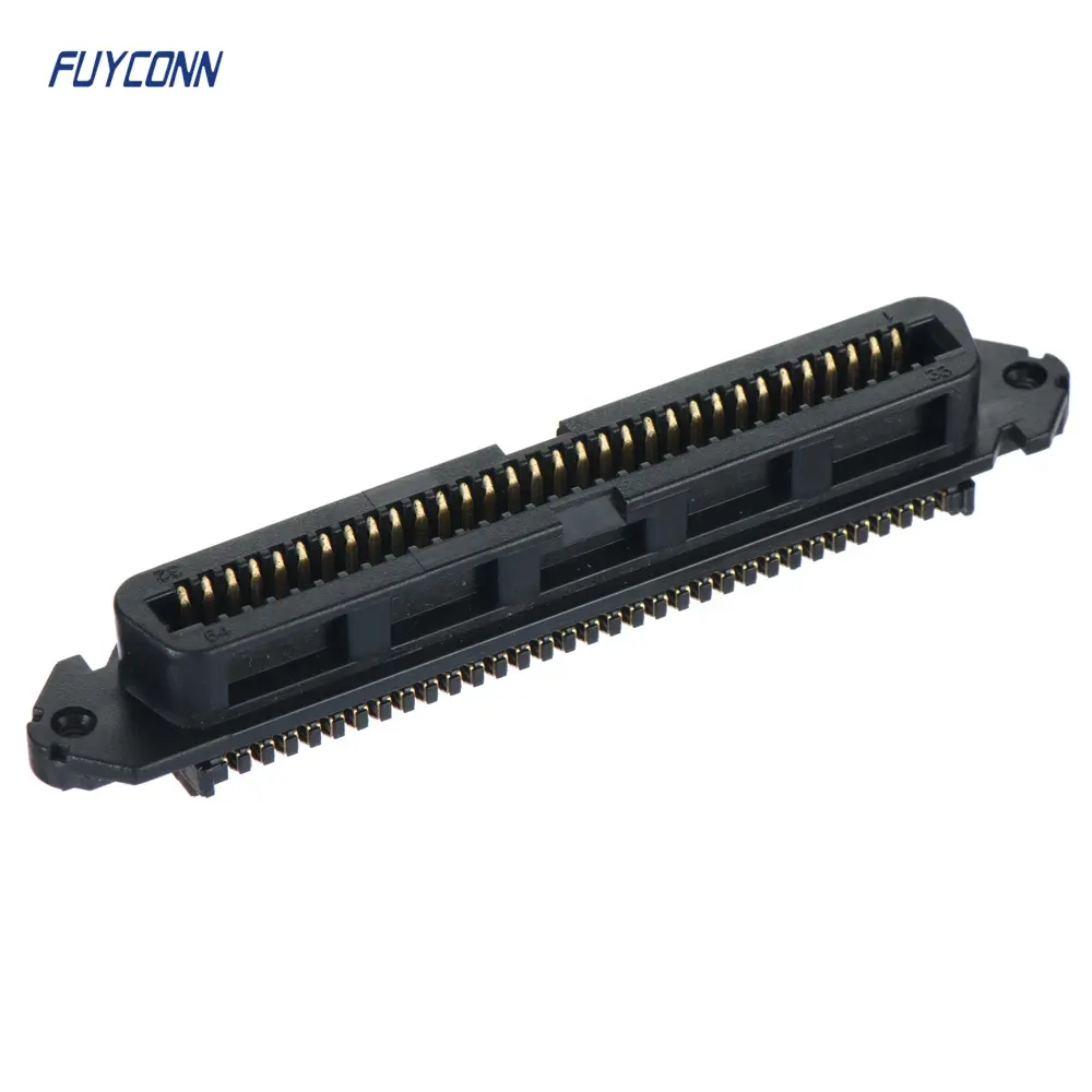 64 pin TYCO Replacement 2.16mm Centerline Champ Female connector, Straight cable entry Receptacle 64pos CHAMP Docking Connector