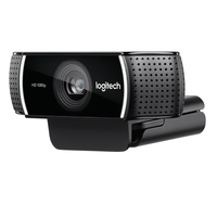 Nouvelle webcam de streaming HD C922 PRO 1080P avec appels vidéo, double microphone et support trépied pour le streaming/le gaming et la traduction