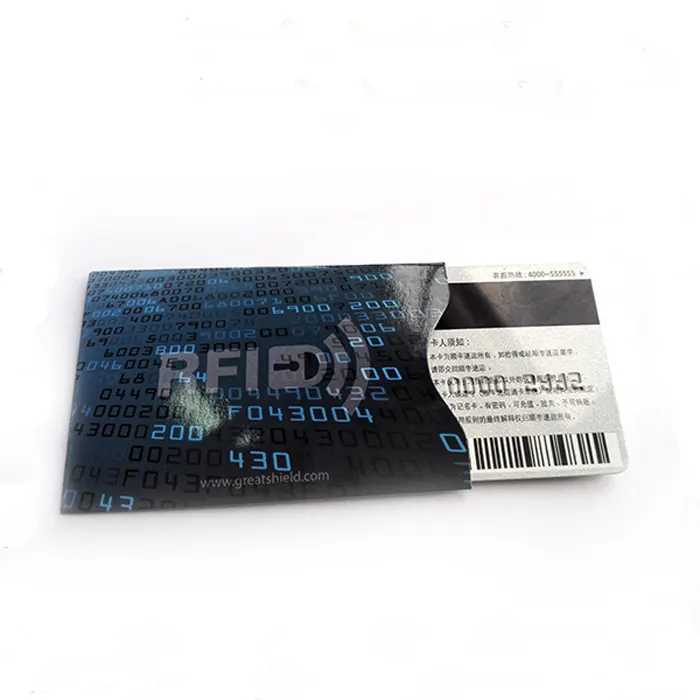 Wasserdichter Passschutz RFID-Kartenumschlag aus Papier Aluminiumfolie zum Schutz der I-C-Karte