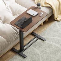 AJUNION Table d'appoint de salon chambre à coucher Table d'ordinateur portable poste de travail mobile ressort mécanique hauteur réglable bureau debout