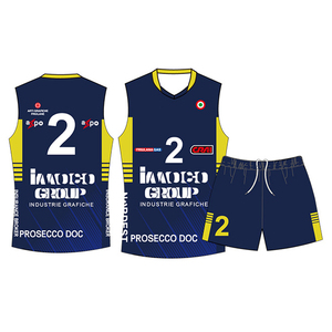Maillot de volley-ball personnalisé pour adultes, femmes et hommes, 100% polyester, respirant, anti-rides, séchage rapide, service <span class=keywords><strong>OEM</strong></span>, tailles personnalisées - Product Image 2