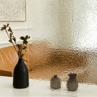 Moderne PVC Farbige Statische Fensterfolie, Nicht-Klebende Dekorative Glasfolie für Wohnungen