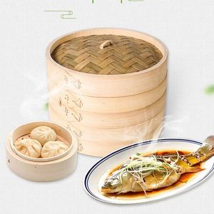 Vaporera de bambú para arroz, idli, momo, pescado, con cesta de 8L y 24 bolsas de mimbre. - Product Image 1