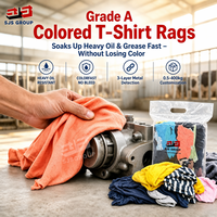 Chiffons en coton colorés de qualité écologique 100% coton pour le nettoyage des navires