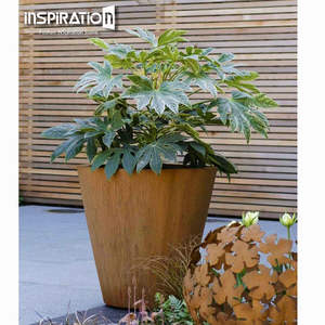 Grandes jardinières paysagères Bordure <span class=keywords><strong>de</strong></span> jardin <span class=keywords><strong>en</strong></span> acier corten Jardinière ronde <span class=keywords><strong>en</strong></span> acier corten - Product Image 5
