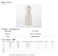 Robe de Travail Style Français en Coton et Lin Couleur Unie Personnalisée, Vente en Gros Usine, Idéale pour les Vacances, les Rendez-vous et les Fêtes