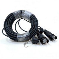 Adaptateur de câble automobile en laiton et ABS étanche pour extérieur, prix usine CYGT, YZC 12 cœurs, assemblages de prises noires femelles