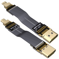 Adt Tablet fotografi udara, kabel HDMI tipis datar ultra-pendek untuk DJI, fotografi udara, koneksi kamera mikro