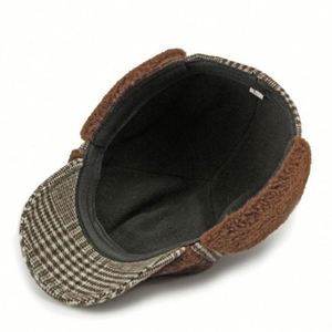 Autumn Winter New Baseball Hat Female <b>Padded</b> Ears Flaps Warm Cap Plush Baseball Cap - Product Image 6