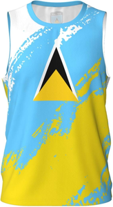 T-shirt à manches courtes imprimé en 3D avec drapeau personnalisé de la <span class=keywords><strong>Sainte</strong></span>-Lucie de haute qualité, idéal pour une utilisation promotionnelle ou comme cadeau. - Product Image 6