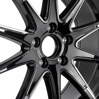 Jantes de voiture sport en alliage d'aluminium monobloc de haute qualité AL, finition Hyper Black, 17 pouces, 5*112, pour Mercedes, pour Mercedes Benz