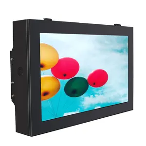 商业级65英寸2000nits发光二极管背光4k防水Ip66电视屏幕超高清液晶显示器广告智能户外电视