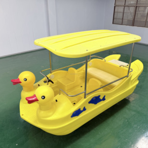 Bote Eléctrico <span class=keywords><strong>de</strong></span> Plástico para Exteriores con Recorrido Acuático, Bote Eléctrico <span class=keywords><strong>de</strong></span> Pato Amarillo <span class=keywords><strong>de</strong></span> Alta Calidad con Dos Baterías en Venta - Product Image 4