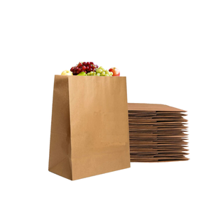 Convient pour contenir des fruits, des légumes à bas prix Sacs en papier kraft brun très durables sans poignée exportés du Vietnam - Product Image 6