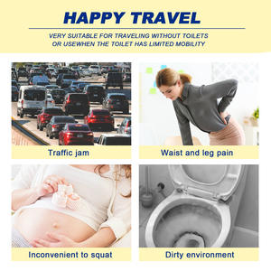 Portable Reusable Urinal Device Unisex Mobile Emergency Urine Bucket for Male Female Children for Travel Car <strong>Camping</strong> <strong>Hiking</strong> - Product Image 6