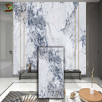 Alto brillo impermeable 1220*2440mm hoja de plástico Flexible de PVC tablero de mármol UV 6mm rígido SGS certificado hoja de mármol UV